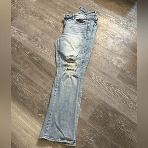 Classic Light Blue Straight Leg Jeans